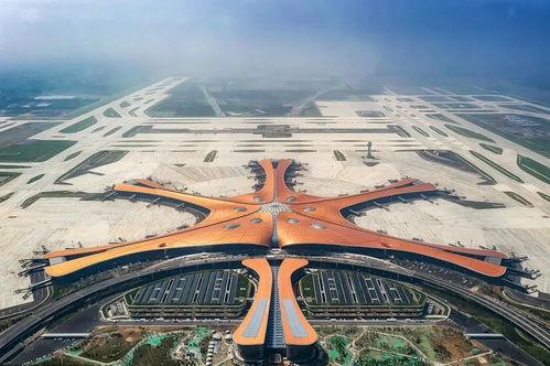 北京新机场图片,未来交通枢纽的璀璨明珠